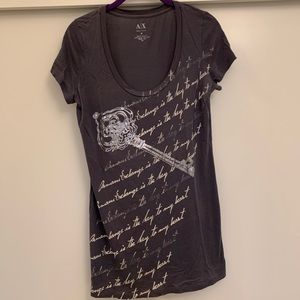 Armani exchange graphic t-shirt